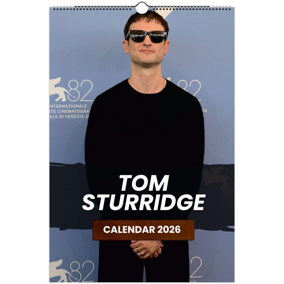 Tom Sturridge 2026 Calendar: Exclusive Celebrity Art Prints