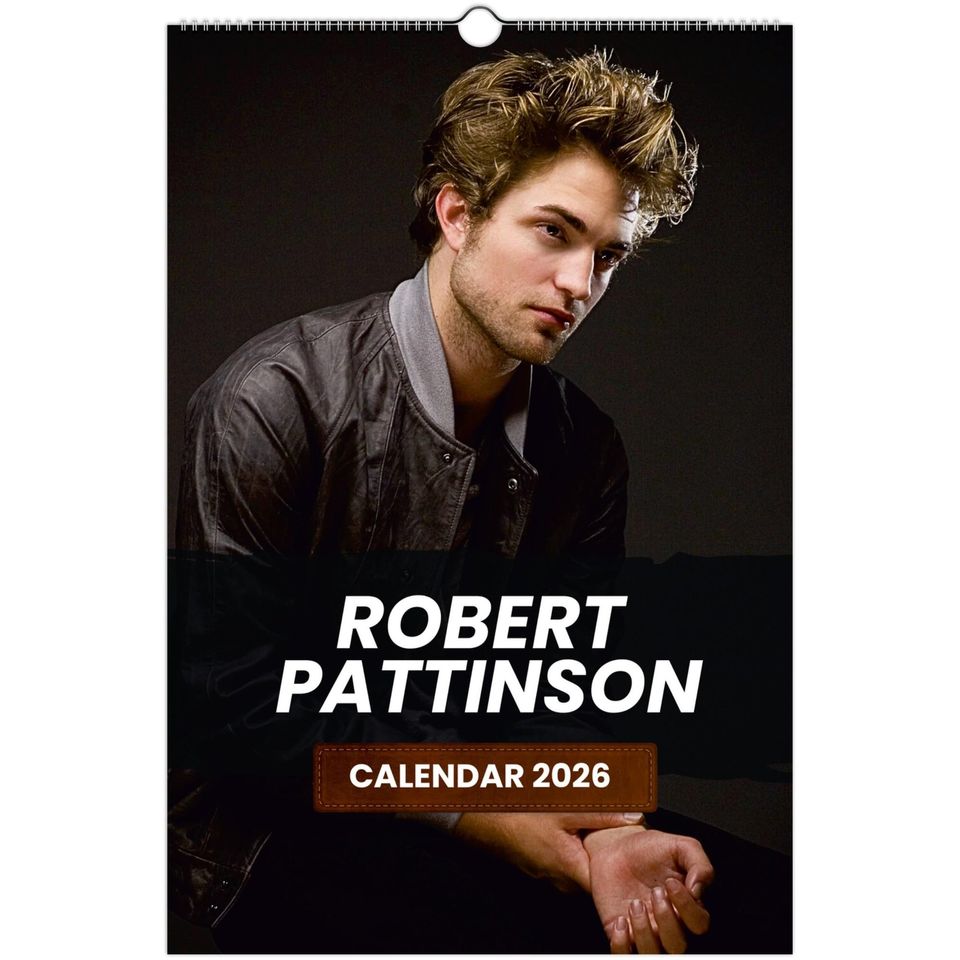 Robert Pattinson 2026 Calendar: Celebrity Poster Prints