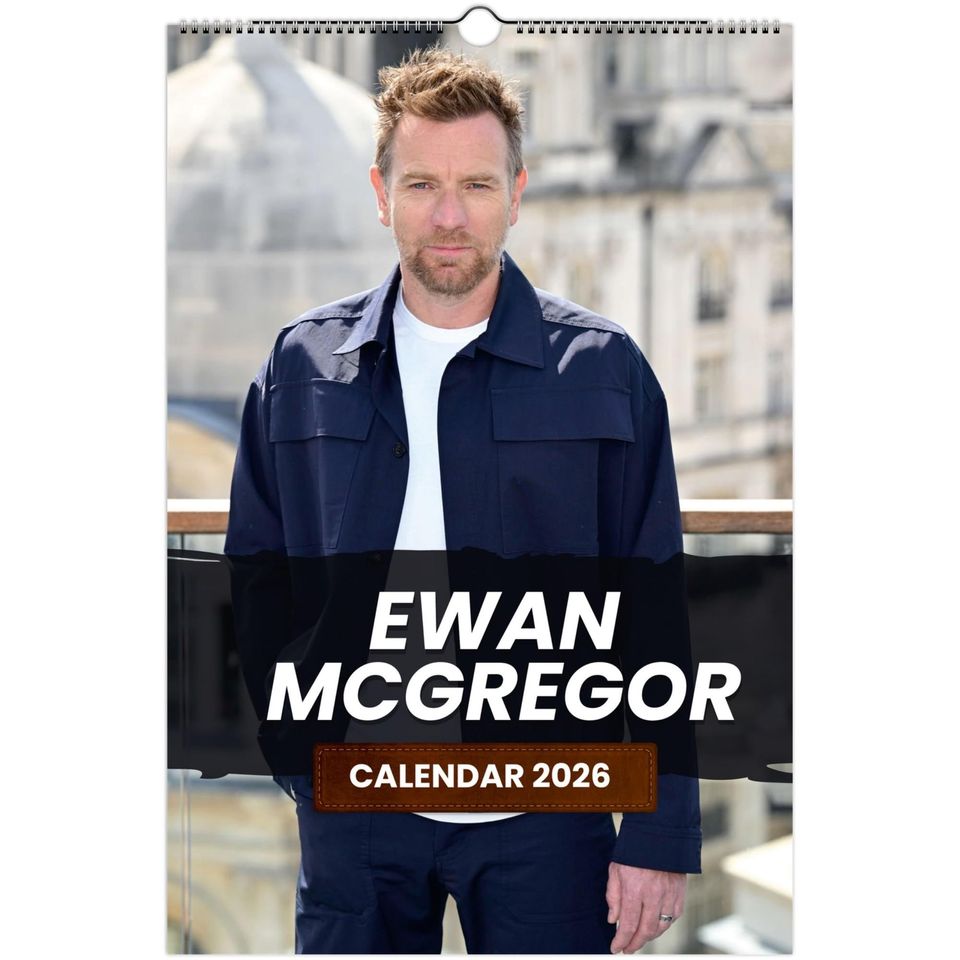 Ewan McGregor 2026 Calendar: Exclusive Celebrity Art Prints