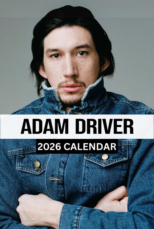 Adam Driver Wall Calendar 2026 Vol 4 Large
