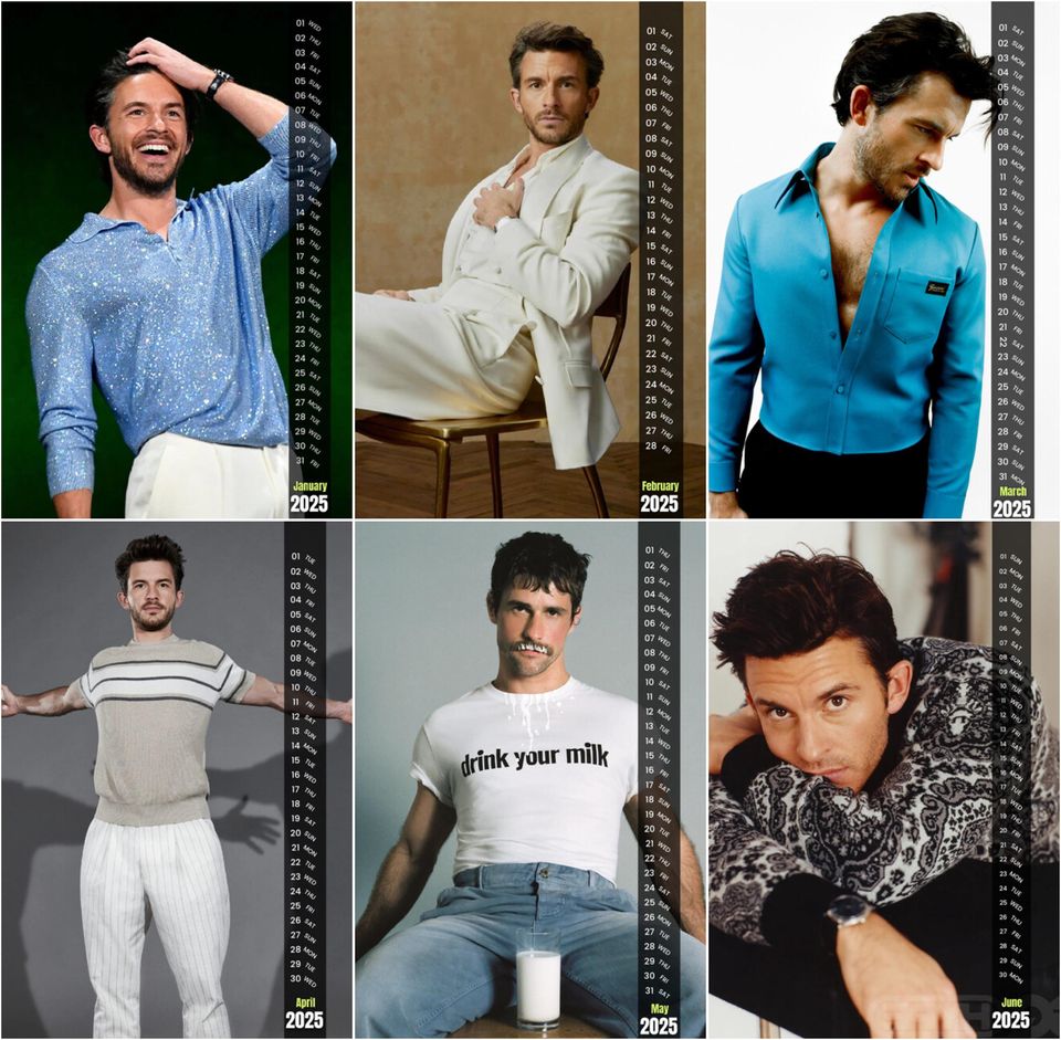 Jonathan Bailey Full Poster Wall calendars 2025 , Fan Gift