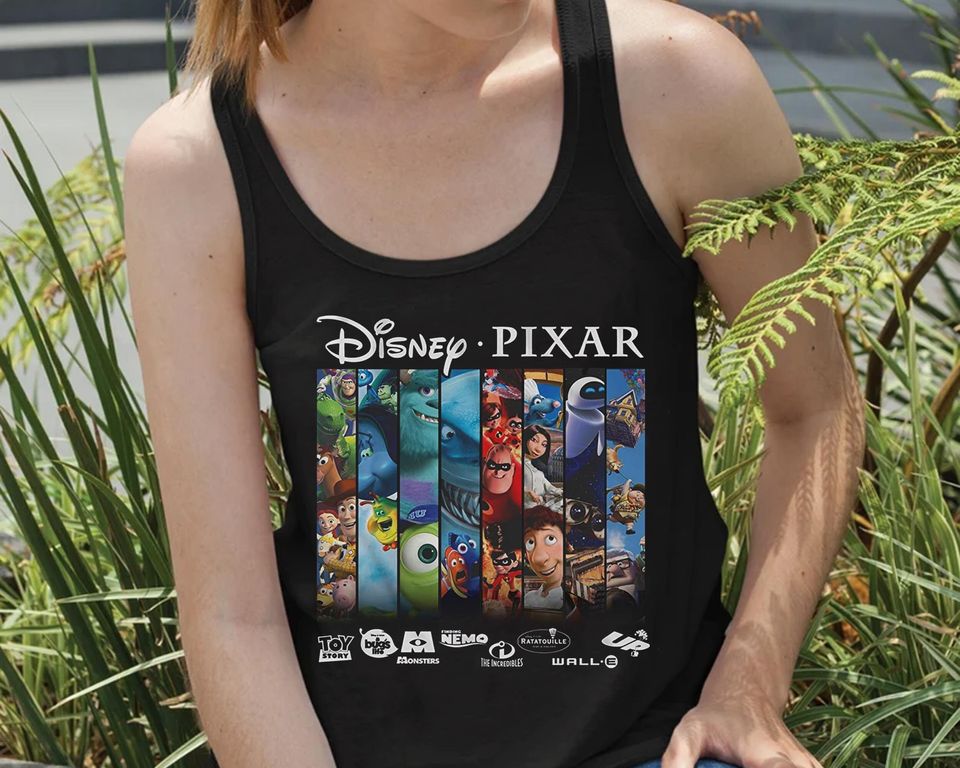 Pixar Mashup Characters Shirt Disney and Pixar T-Shirt