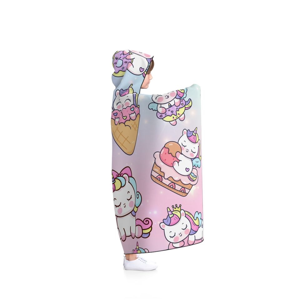 Rainbow Unicorn Hooded Blanket | Winter | Christmas Gift