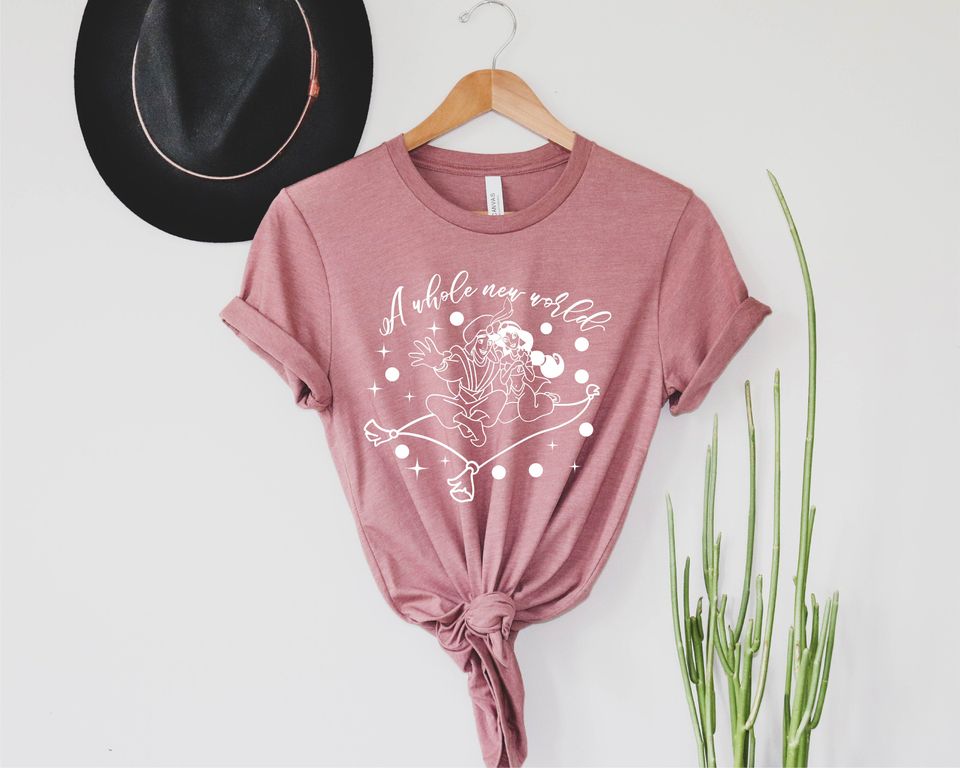 A Whole New World Aladdin Jasmine Disney Vacation Shirt