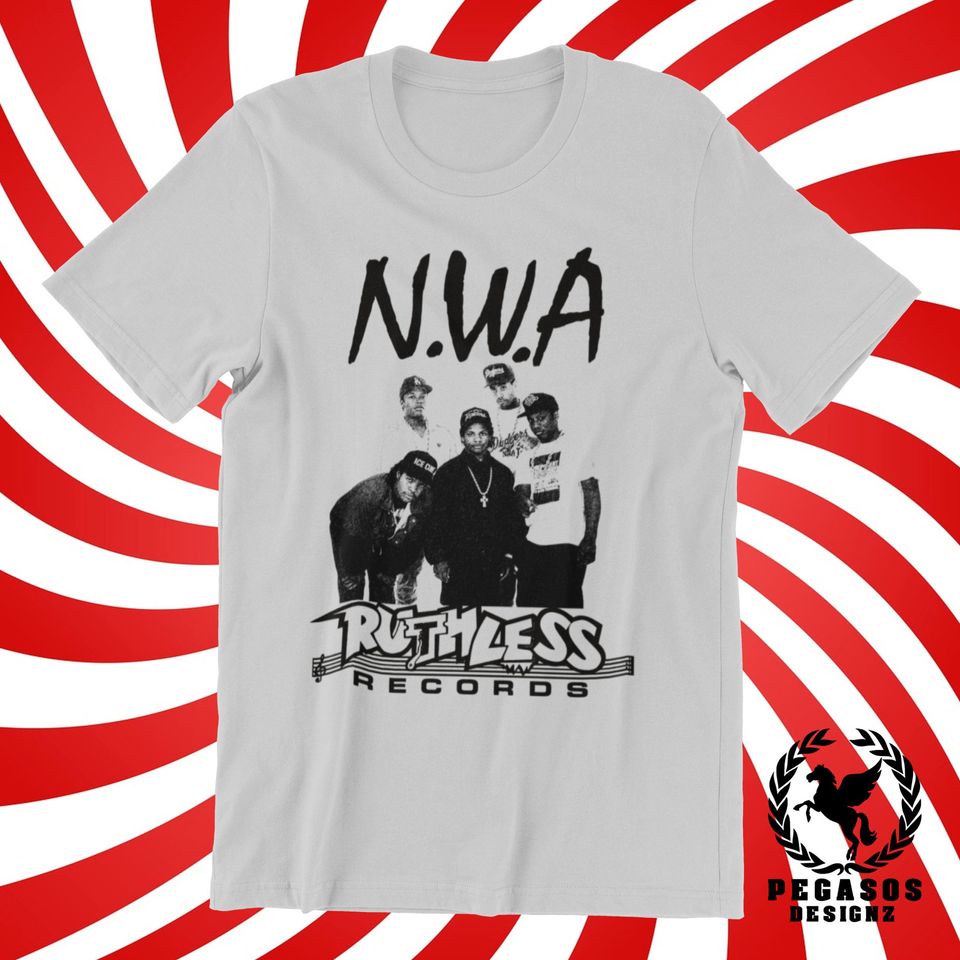 NWA Ruthless Records Old School Hip Hop Rap T-Shirt