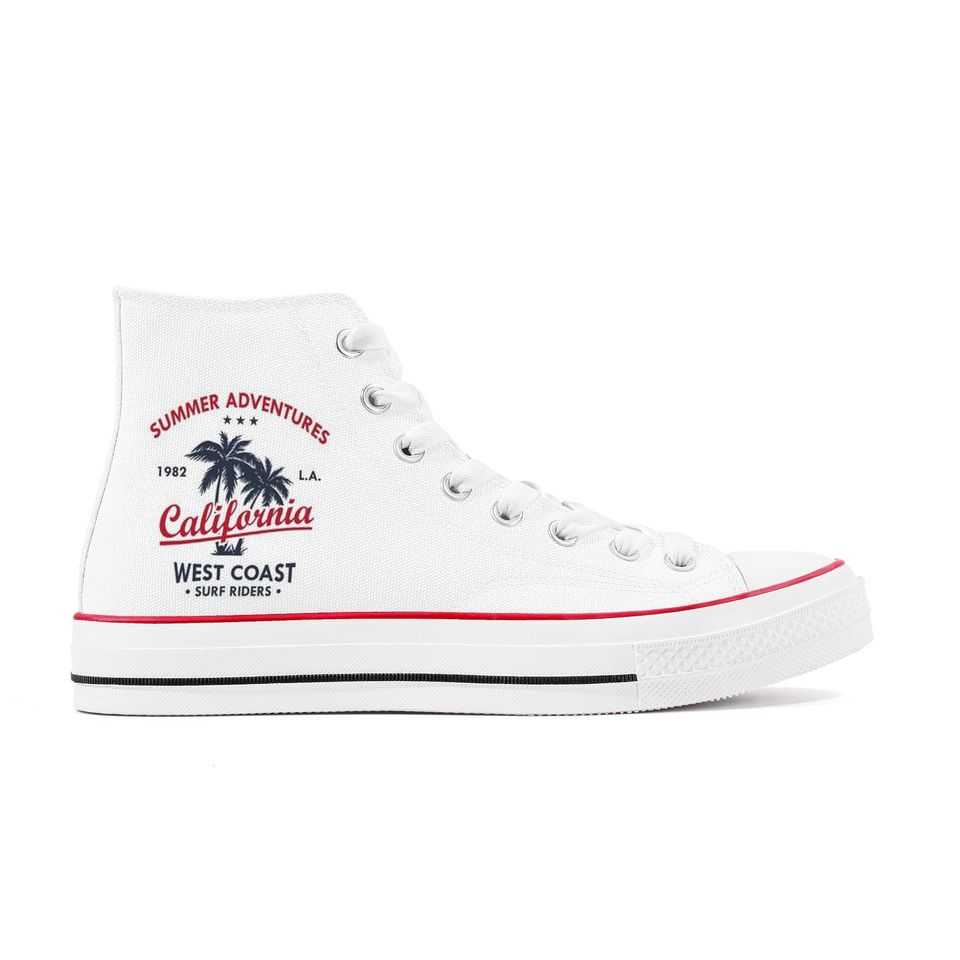 Summer Adventure Beach High Top Sneakers