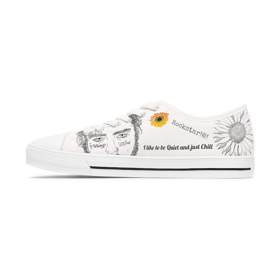 Post Malone Women's Canvas Low Top Sneakers
