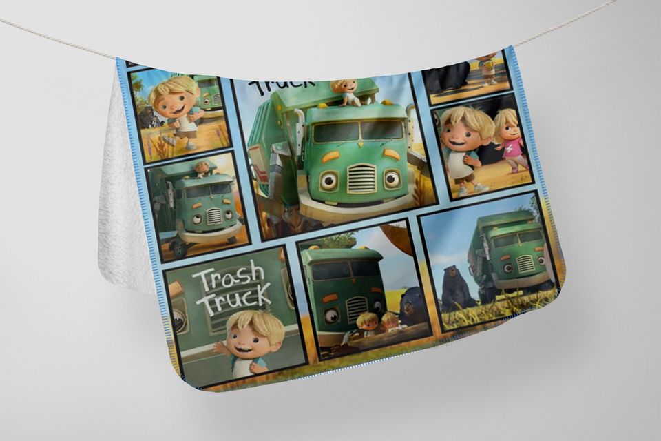 Disney Trash Truck Blanket - Disney Lovers Throw Quilt