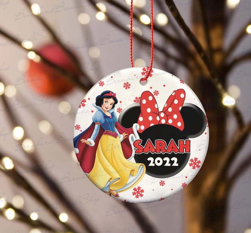 Snow White Ornament, Personalized Disney Princess Ornaments