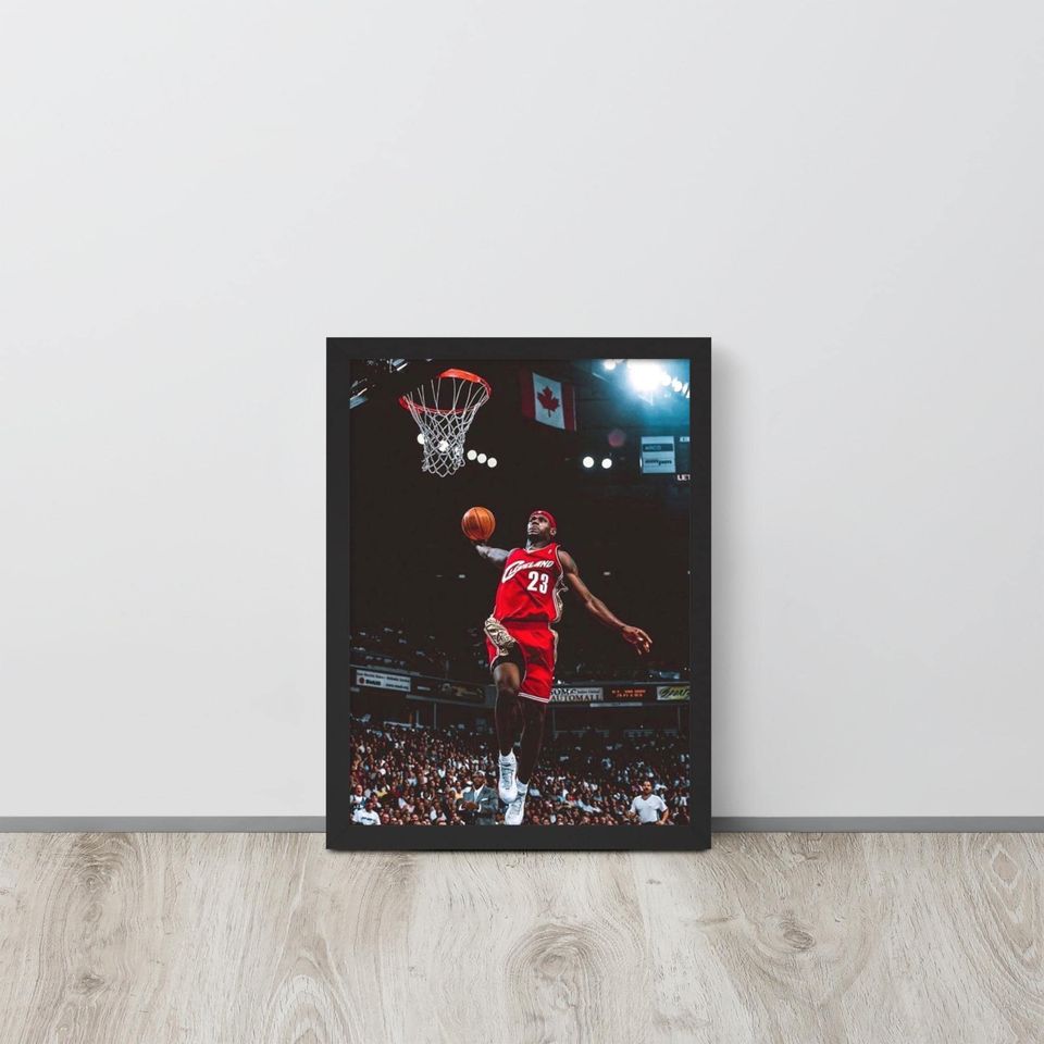 LeBron James Cavs Poster NBA Print  Gift for NBA Fan