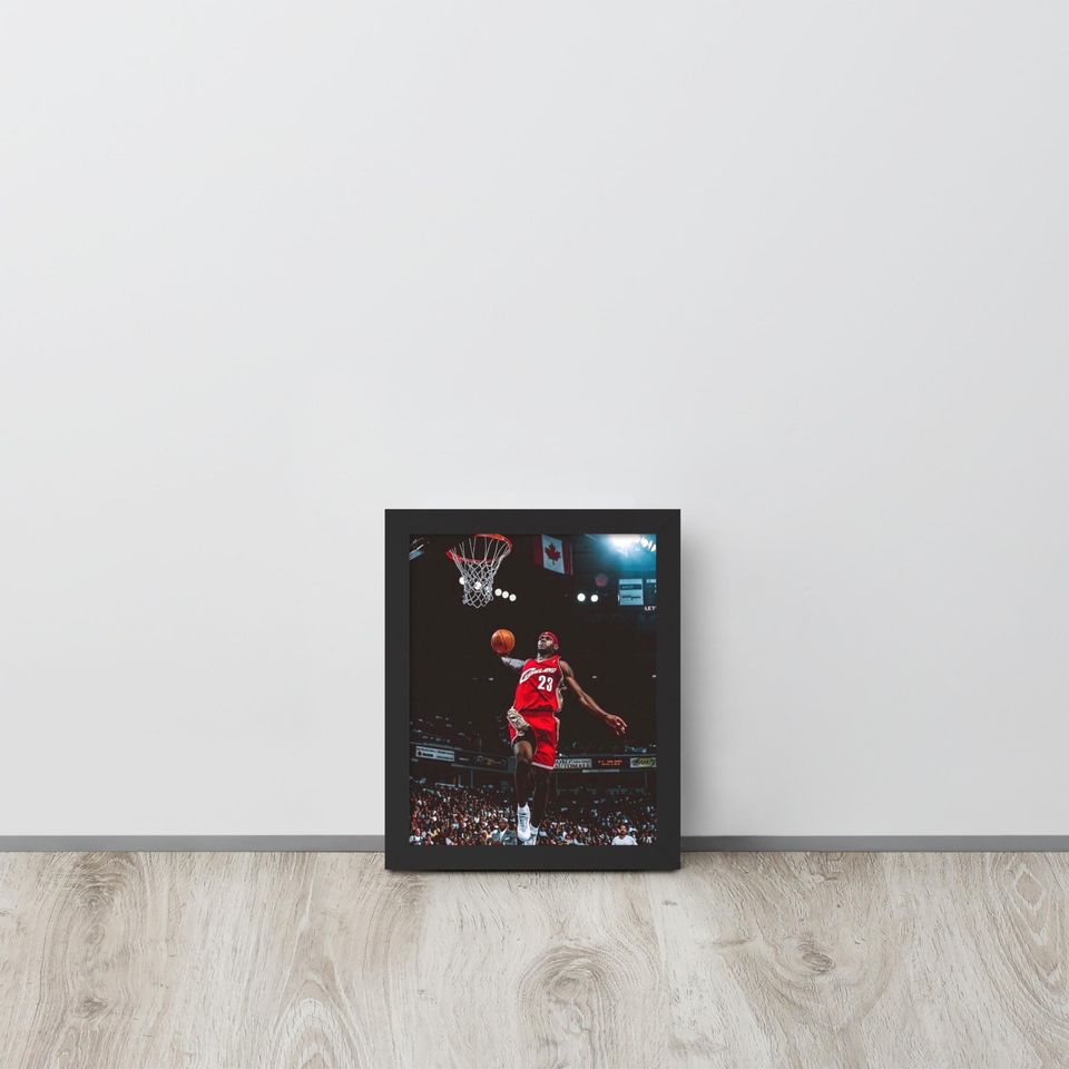 LeBron James Cavs Poster NBA Print  Gift for NBA Fan