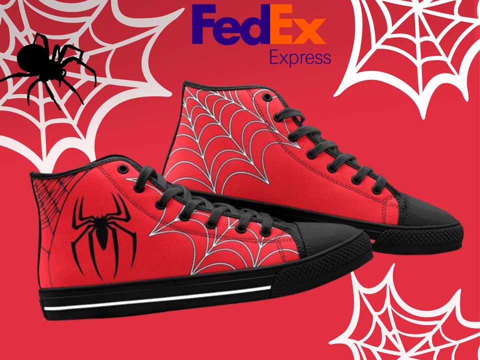 Spider High-tops | Adults Shoes | Spiderman inspired Sneakers