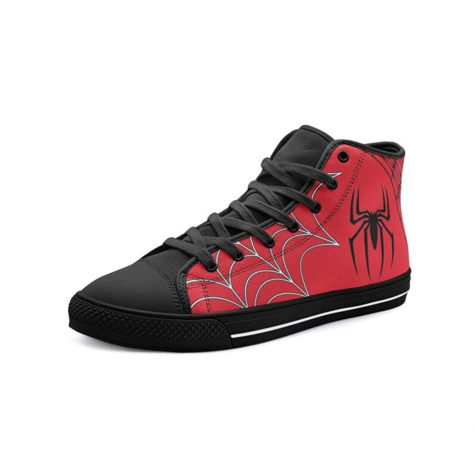 Spider High-tops | Adults Shoes | Spiderman inspired Sneakers