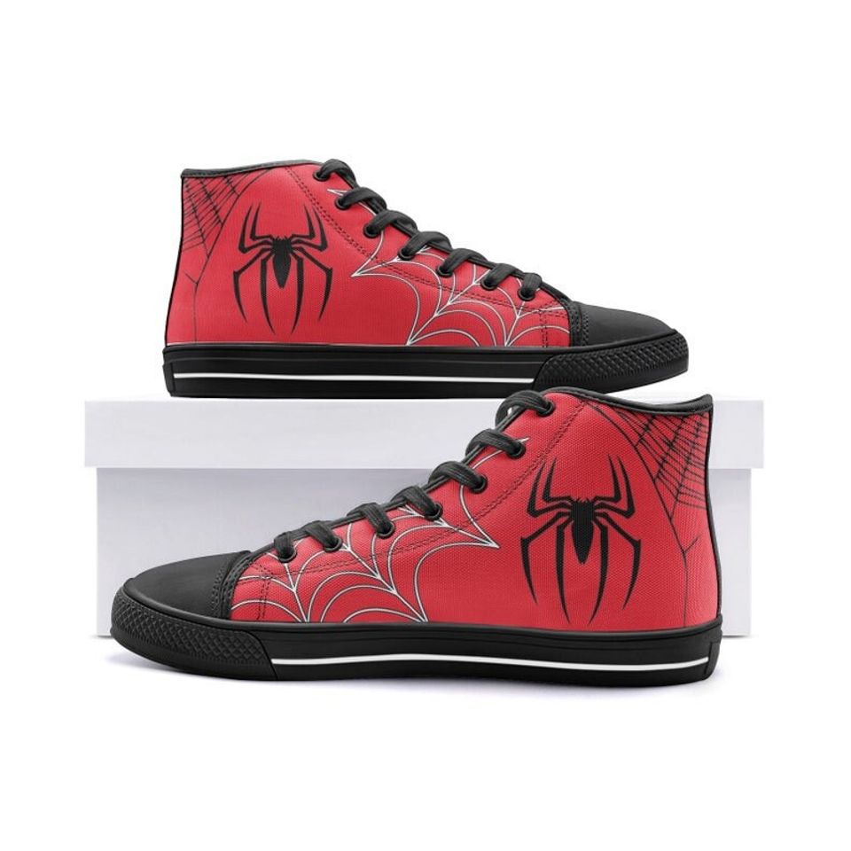 Spider High-tops | Adults Shoes | Spiderman inspired Sneakers