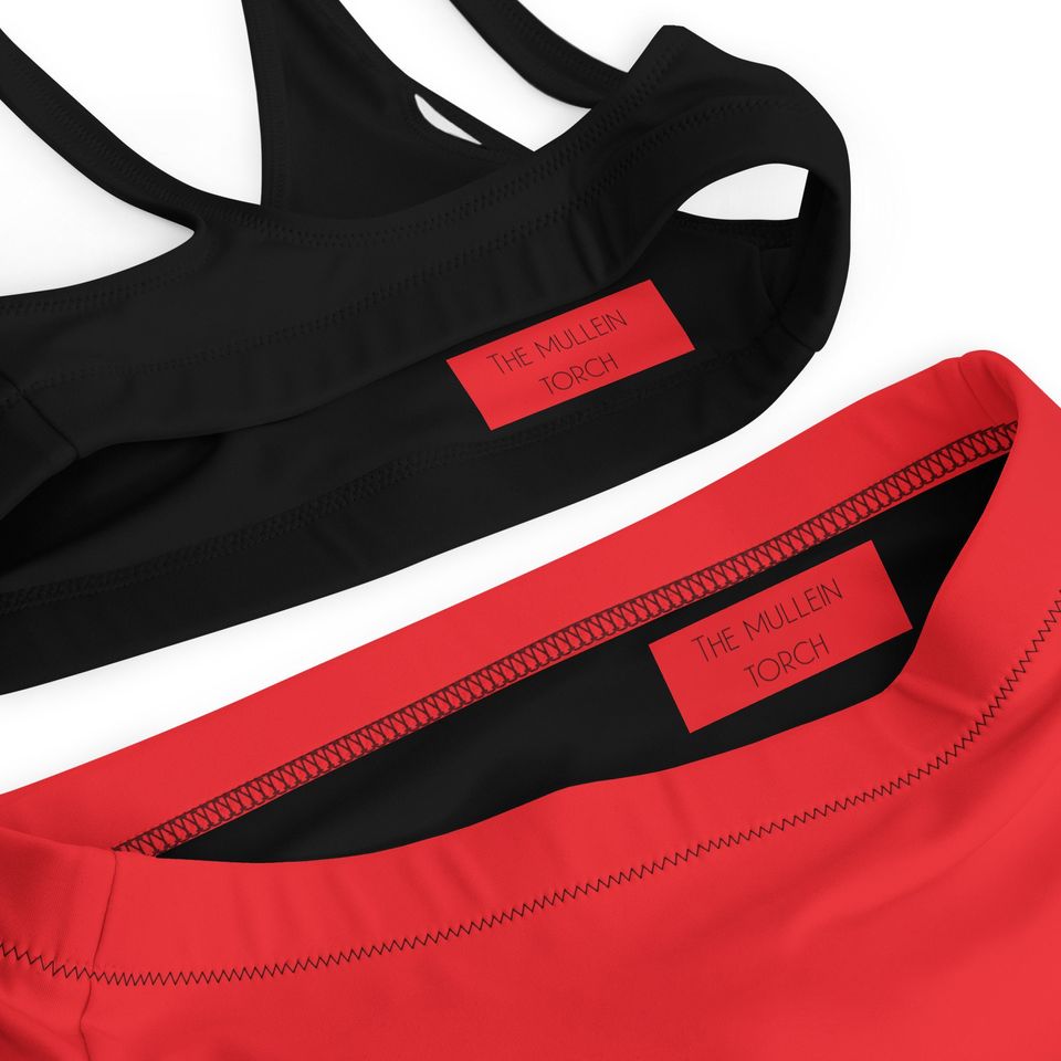 The Mouse Recycled high-waisted bikini, Cute Bikini Set, Recycled high-waisted bikini