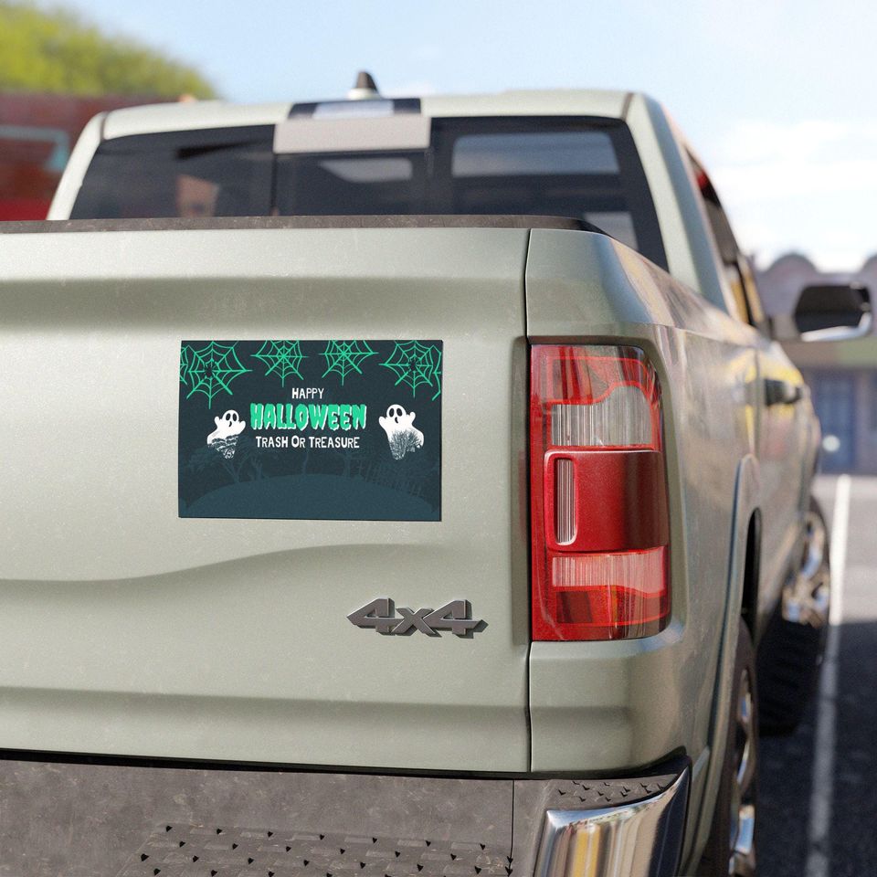 Halloween Car Magnet: Spooky Trick or Treat Auto Decor