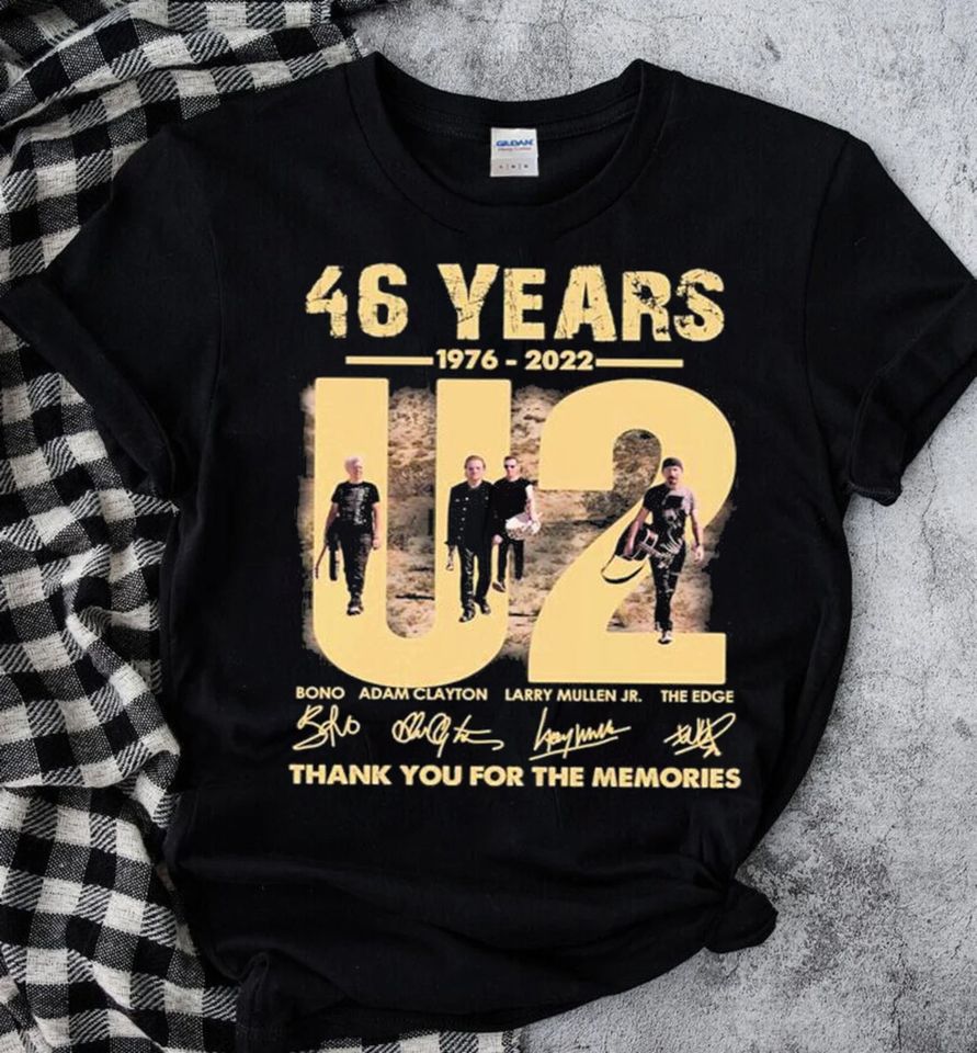 U2 Rock Band 46 Years 1976 2022 Shirt