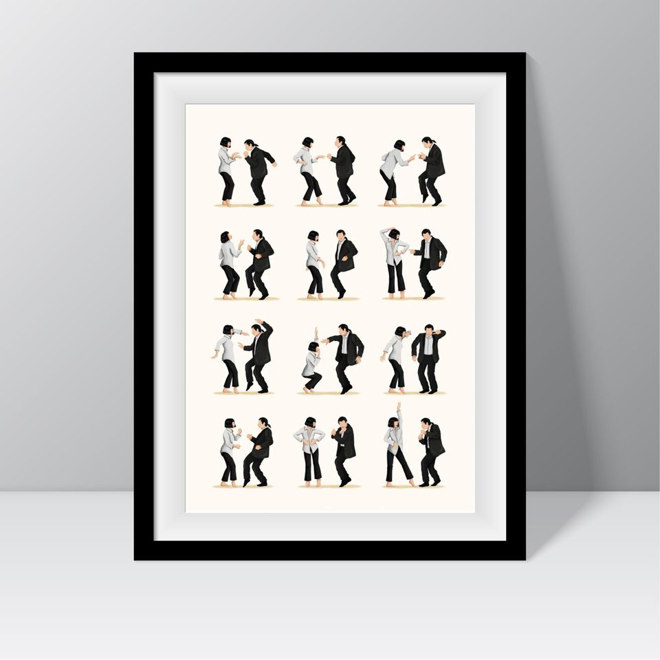 Cool Pulp Fiction dance print, The Dance Poster