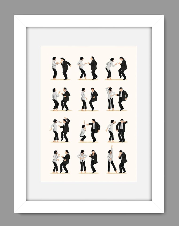 Cool Pulp Fiction dance print, The Dance Poster
