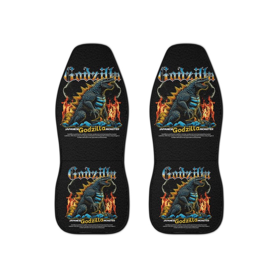 god zilla 3D Design Car Seat Covers