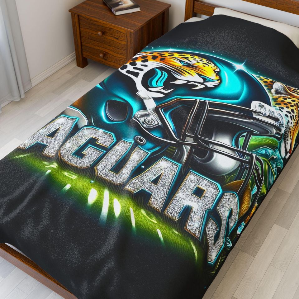 Jacksonville Football Throw Blanket, Cozy Sports Throw, Game Day Decor, Fan Gift