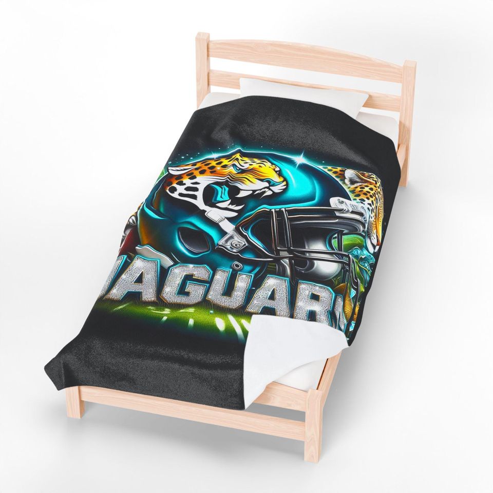 Jacksonville Football Throw Blanket, Cozy Sports Throw, Game Day Decor, Fan Gift