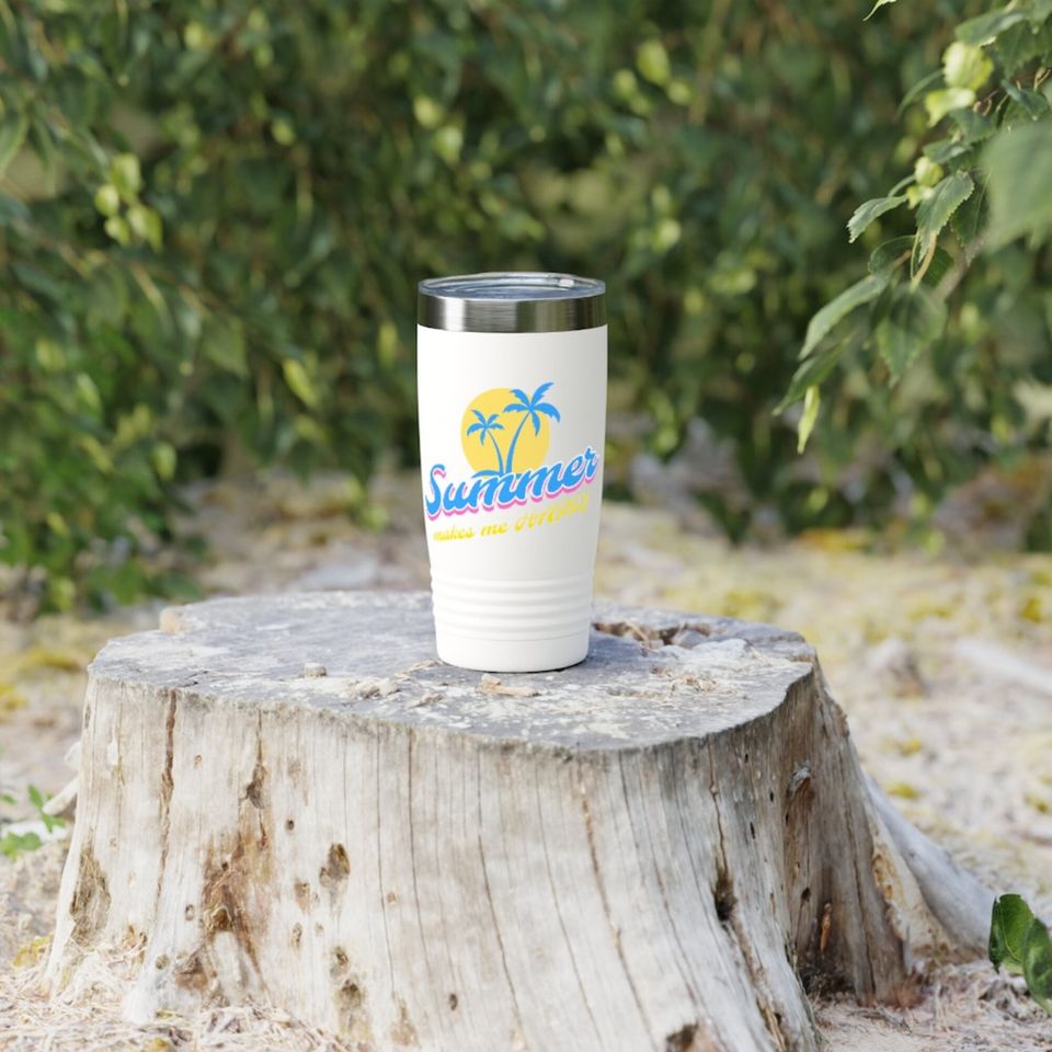 Summer makes me happy Ringneck Tumbler