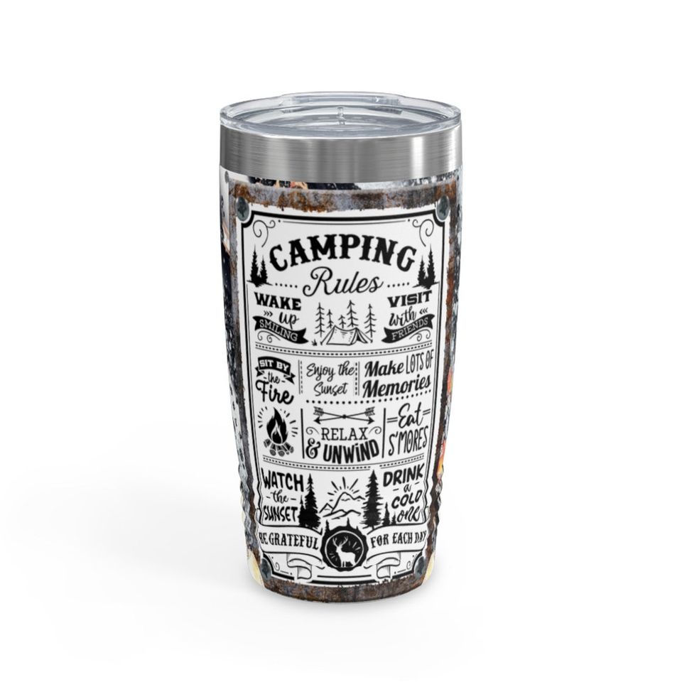 Camping Rules| Ringneck Tumbler, 20oz