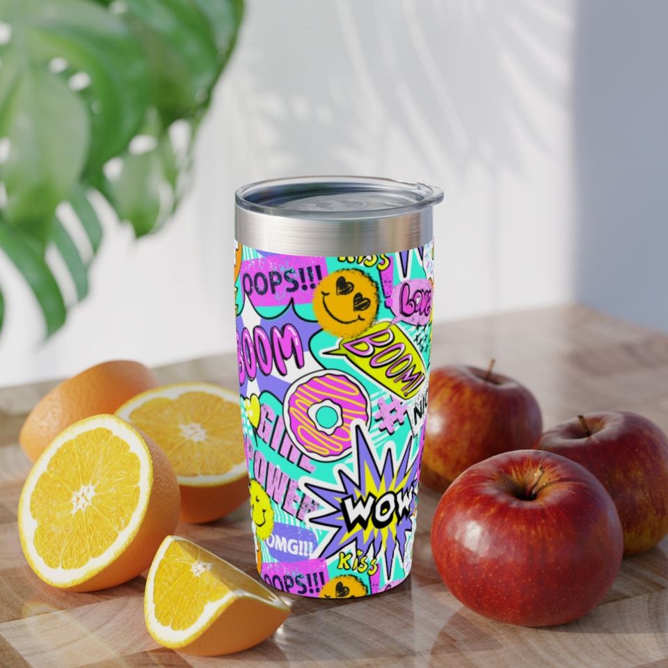 Hip 90's Graffitti Ringneck Tumbler, 20oz