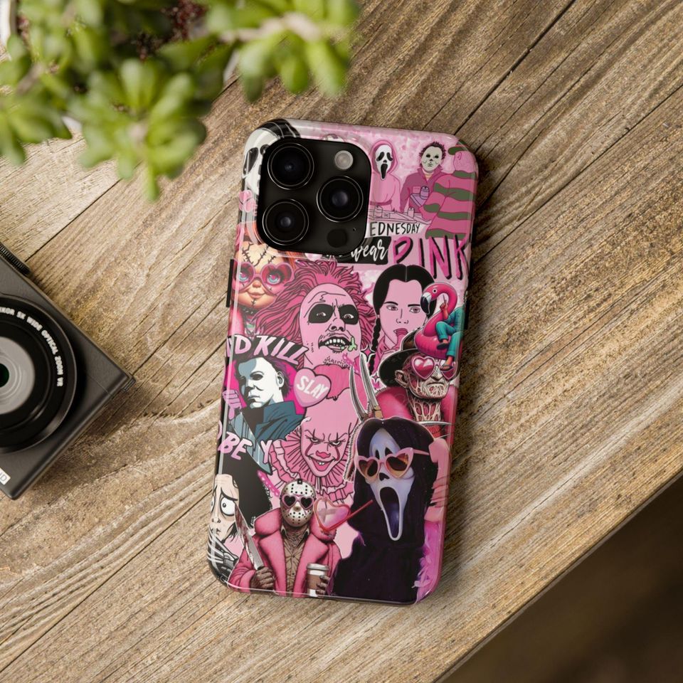 Ghostface Pink Horror Aesthetic iPhone Case