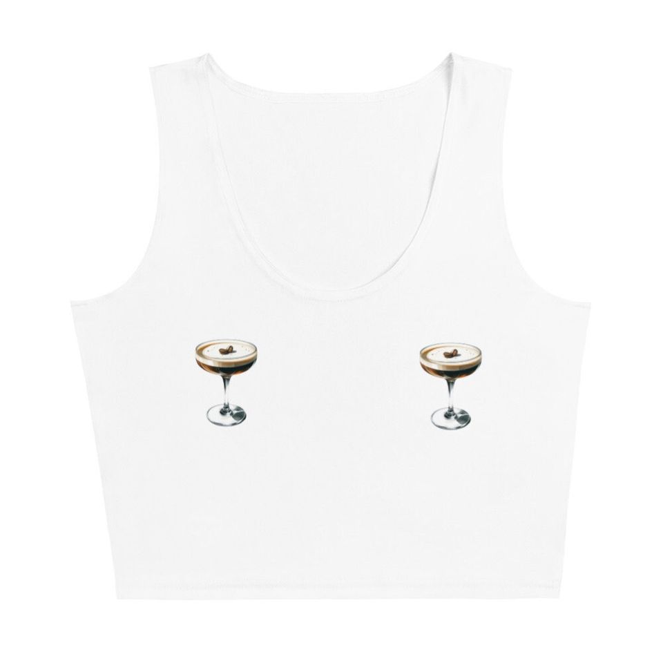 Espresso Martini Mar(tini) Nips Crop Tank