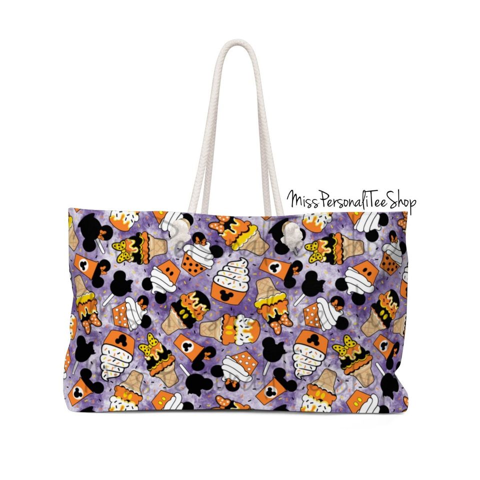 Disney Mickey Halloween Snacks - Weekender Bag - Disney World Travel Bag