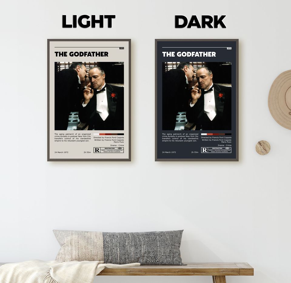 The Godfather Retro Movie Poster