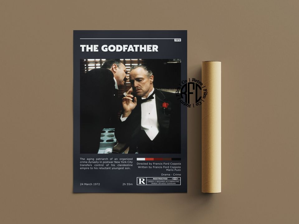 The Godfather Retro Movie Poster