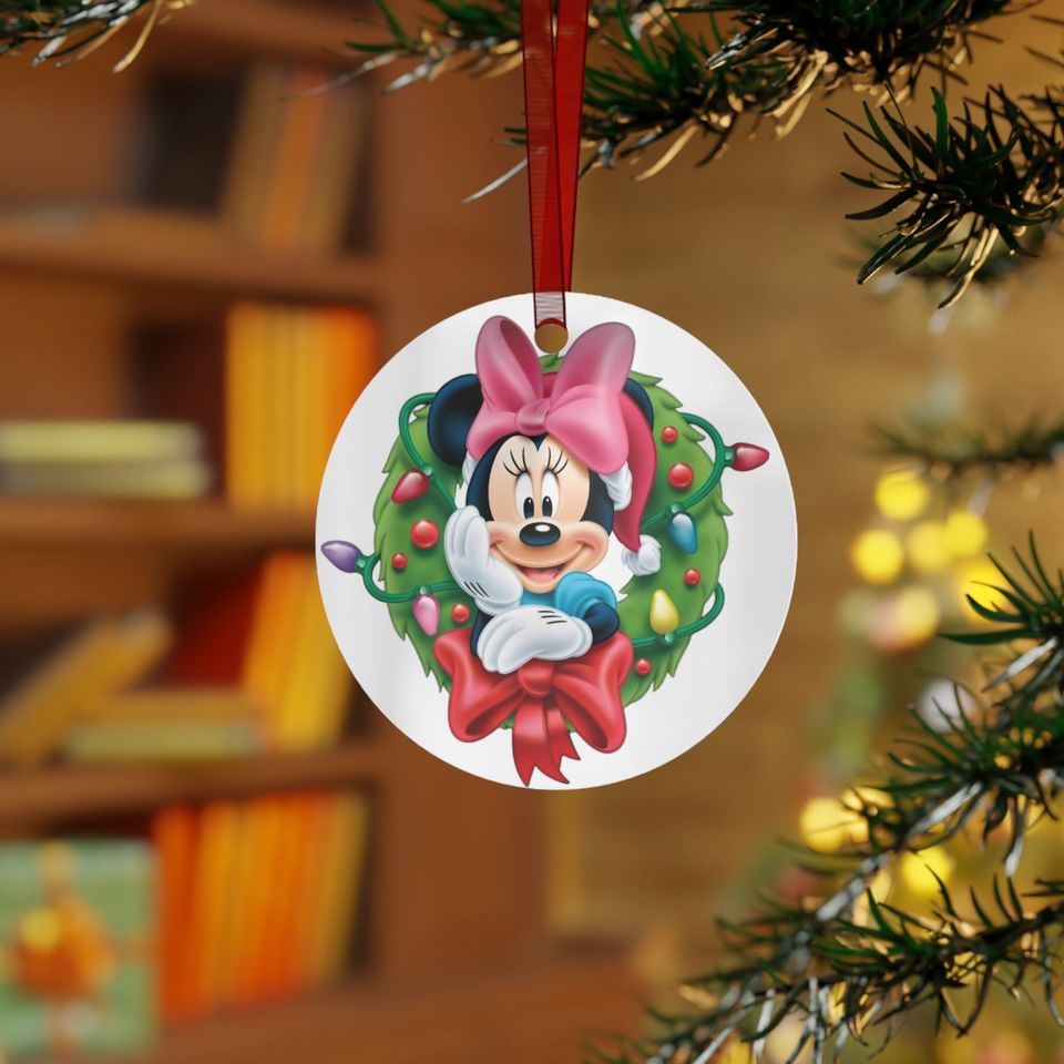 Disney's Minnie Mouse Christmas Metal Ornaments.