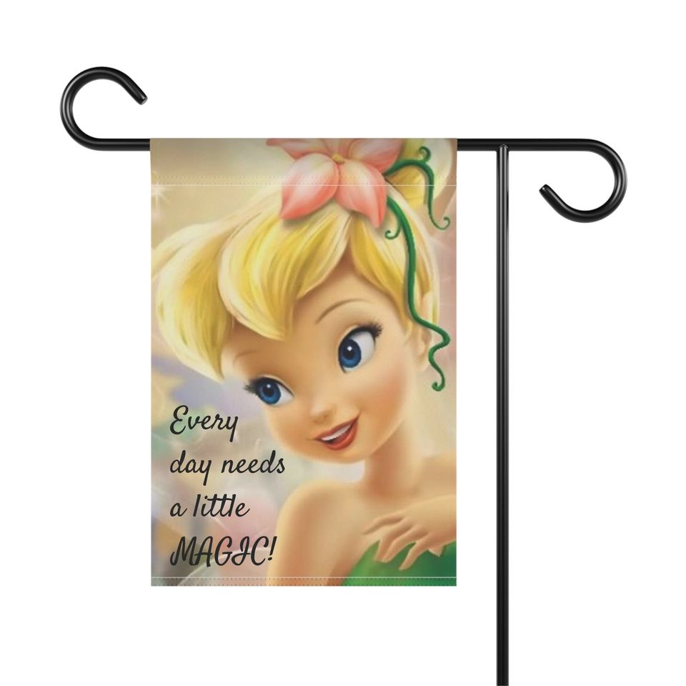 Tinker Bell, Disney Tinker Bell Personalized Garden or Home Flag Banner