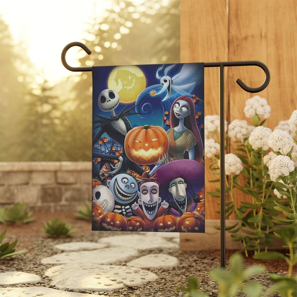 Jack Skellington "This is Halloween" and friends Garden & House Banner flag