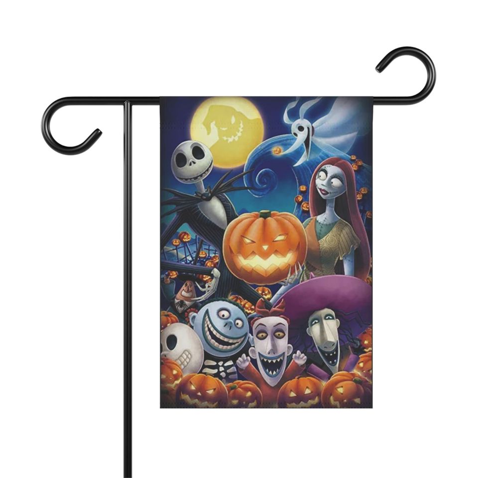 Jack Skellington "This is Halloween" and friends Garden & House Banner flag