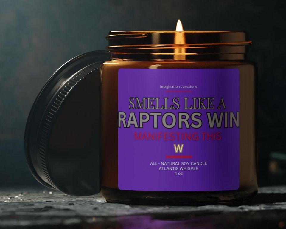 Raptors Scented Candle | Toronto Game Day Decor