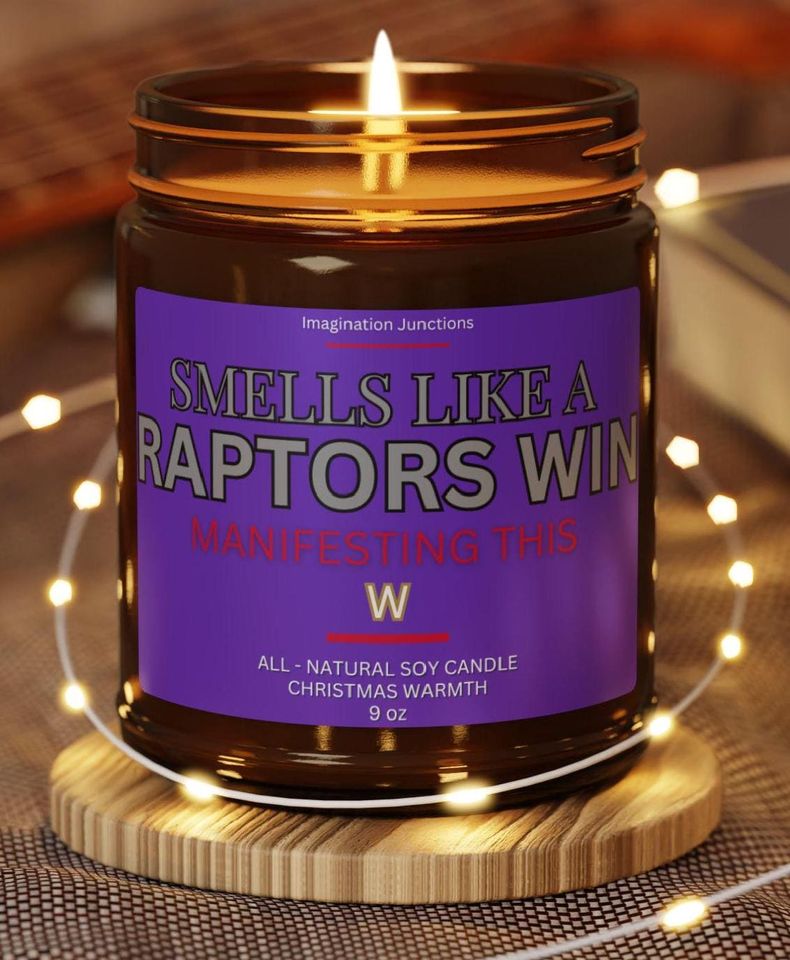 Raptors Scented Candle | Toronto Game Day Decor
