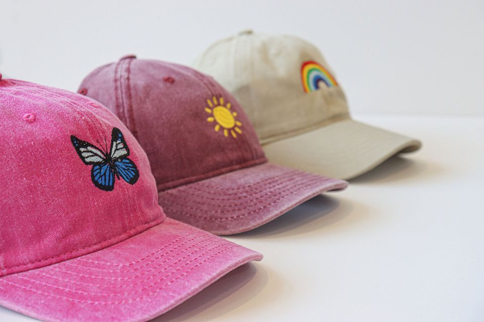 Custom text or pattern embroidered caps, custom embroidered baseball caps, Bachelor Party Gifts