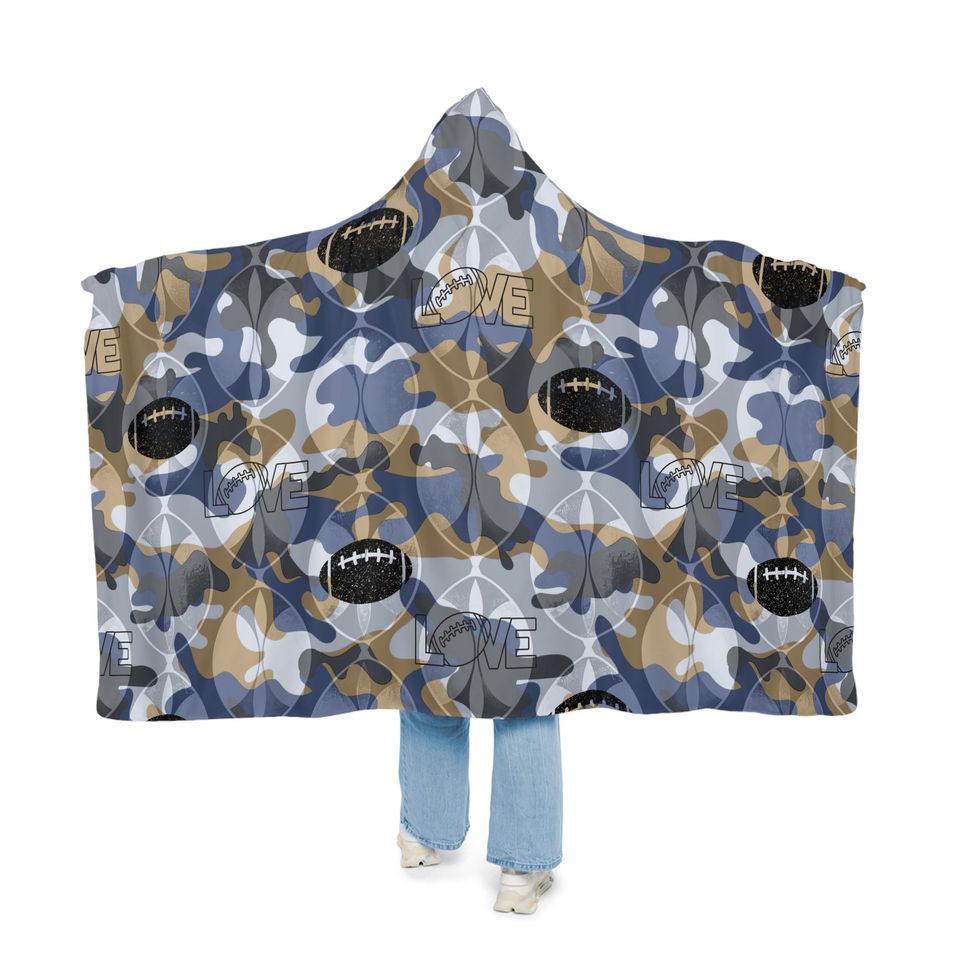 Snuggle Blanket, Football Blanket, Sports Throw Blanket, Cozy Lap Blanket, Game Day Snuggle Wrap