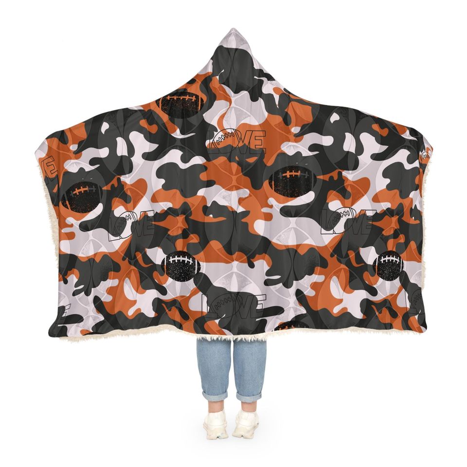 Snuggle Blanket, Football Blanket, Sports Throw Blanket, Cozy Lap Blanket, Game Day Snuggle Wrap