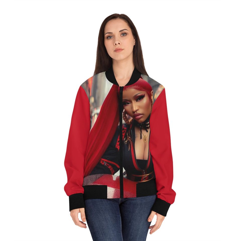 Nicki Minaj Women's light weight Bomber Jacket (AOP)