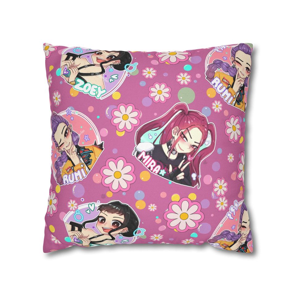 K-pop Spun Polyester Throw Pillowcase