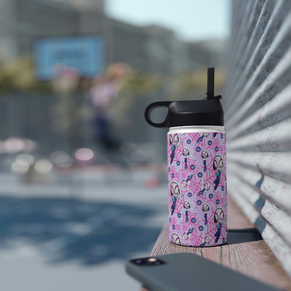 Ghost Spidey Stainless Steel Water Bottle, Standard Lid