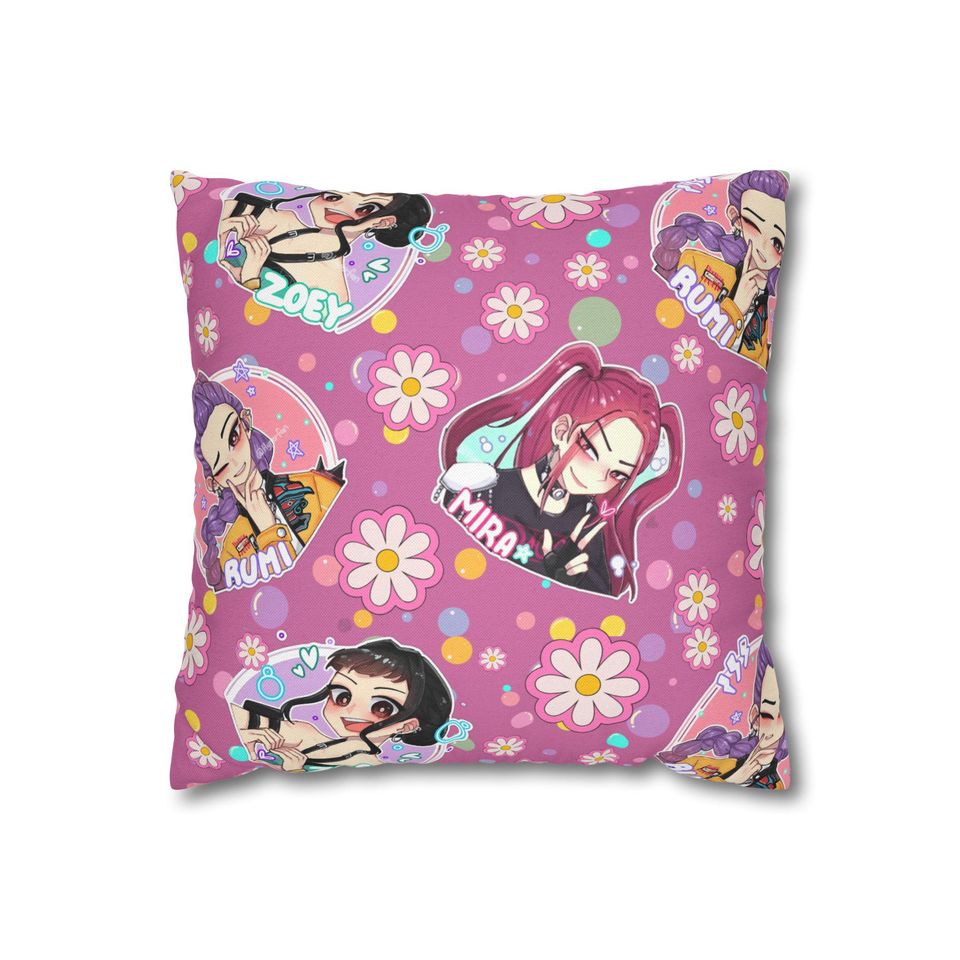 K-pop Spun Polyester Throw Pillowcase