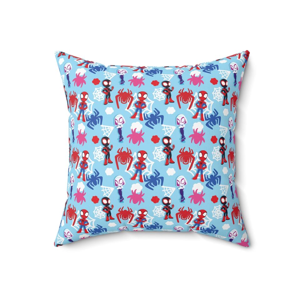 Spidey Spun Polyester Square Throw Pillow