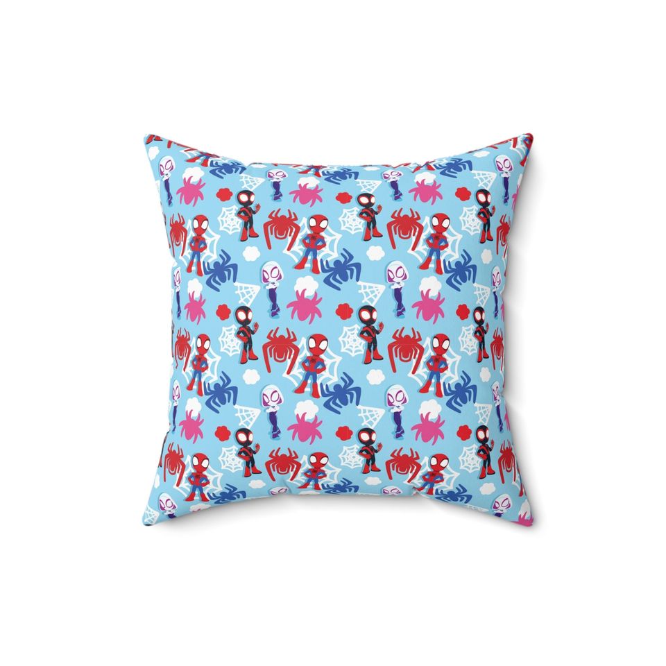 Spidey Spun Polyester Square Throw Pillow