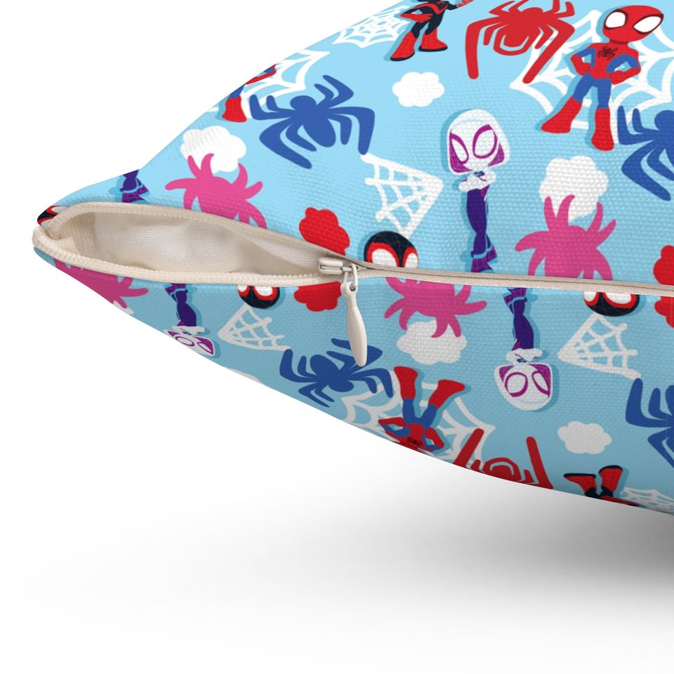 Spidey Spun Polyester Square Throw Pillow